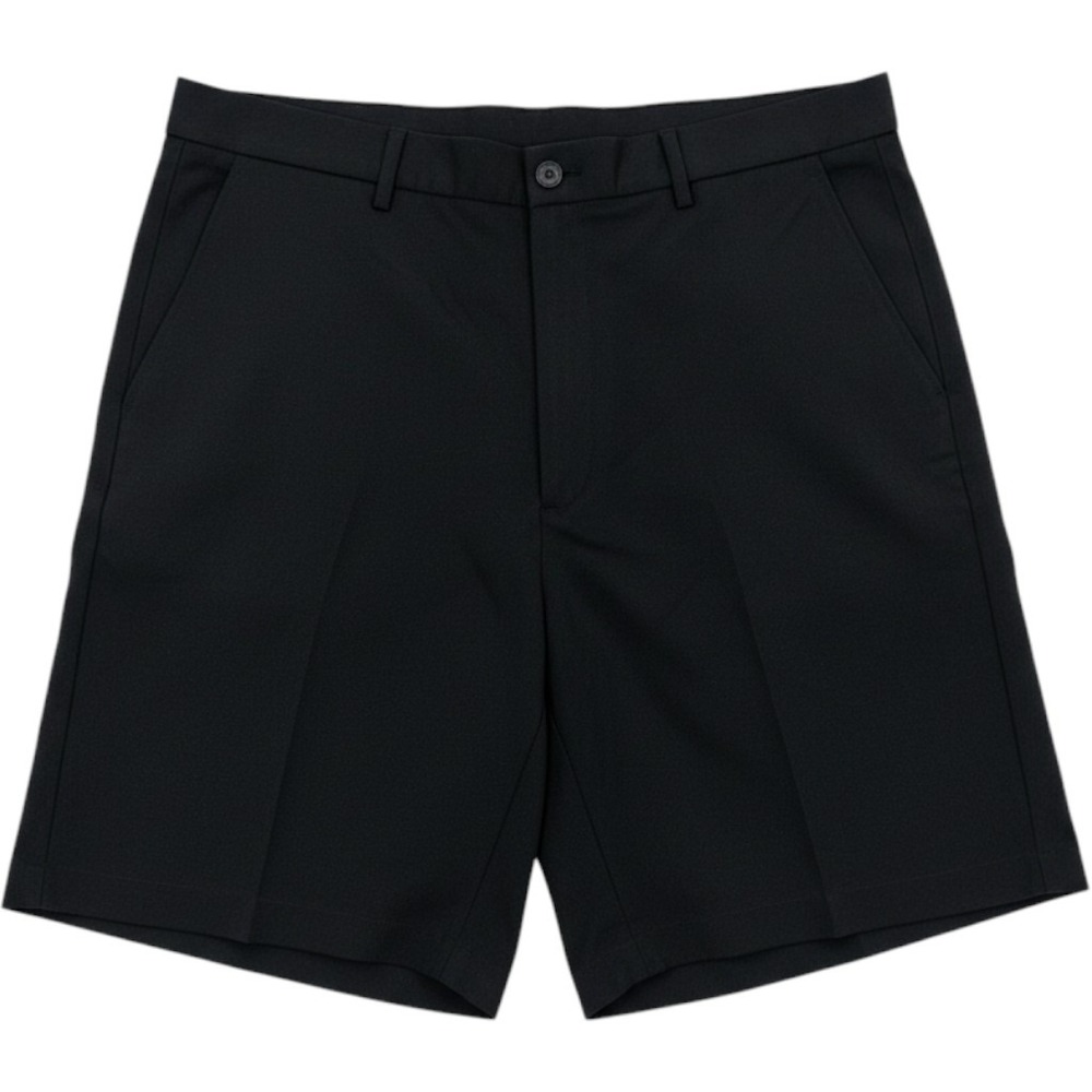 Savane Mens Black Flat Front Dress Shorts‎ Size 52 Stretch SU24933